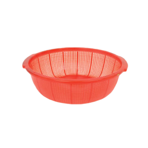 Thunder Group PLFP001 18-1/2" Diameter Red Plastic Stackable Fish Basket