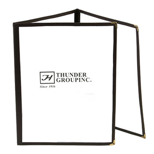 Thunder Group PLMENU-3BL 3-Page MENU COVER, Black