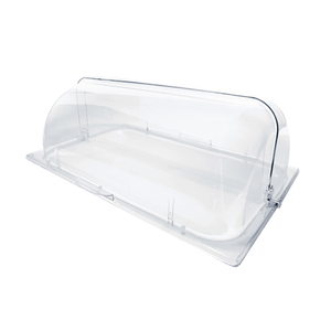 Thunder Group PLRCF001R Chafer Dome Cover, Roll Top, Poly Clear