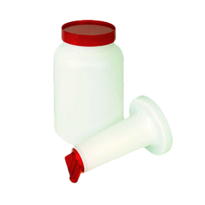 Thunder Group PLSNP02R Storer and Pour, 2 quart, color-coordinated spout and cap, plastic, red
