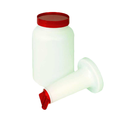 Thunder Group PLSNP02R Storer and Pour, 2 quart, color-coordinated spout and cap, plastic, red