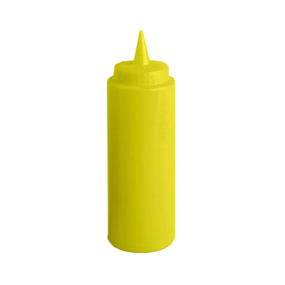 Thunder Group PLTHSB012Y Squeeze Bottle 12 Oz. Yellow Plastic