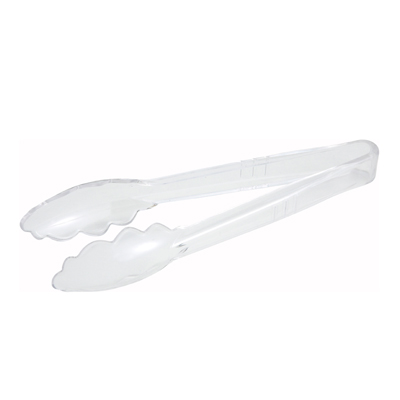 Winco PUT-9C Serving Tong, 9", polycarbonate, clear, NSF
