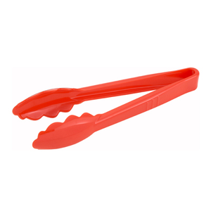 Winco PUT-9R Serving Tong, 9", polycarbonate, red, NSF