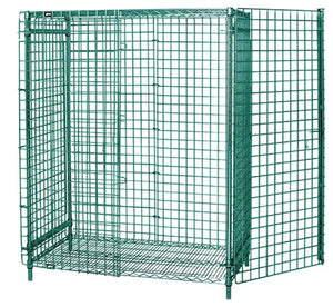 Quantum 2448-63SECP Security Cage Unit Wire Cabinet Green Epoxy