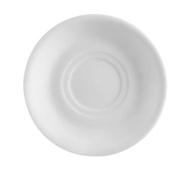 CAC China RCN-2 Clinton Saucer, 6" dia. x 1"H, round, rolled edge