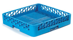Carlisle RF14 OptiClean™ Dishwasher Combination/Flatware Rack, full-size, 19-7/8" x 19-7/8" x 4", inside height of 3-1/4", open bottom, blue, NSF
