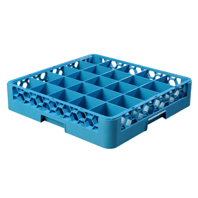 Carlisle RG2514 OptiClean™ Dishwasher Glass Rack, 25-compartments (3-1/2" x 3-1/2"), full-size, blue, NSF