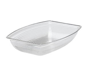 Cambro RSB1014CW135 Camwear Bowl Ribbed 10 x 14, Polycarbonate, Clear, NSF