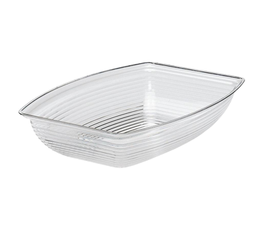 Cambro RSB1014CW135 Camwear Bowl Ribbed 10 x 14, Polycarbonate, Clear, NSF