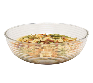 Cambro RSB23CW135 Camwear Bowl, 40 qt., 22-7/8 dia., round, ribbed, polycarbonate, clear, NSF