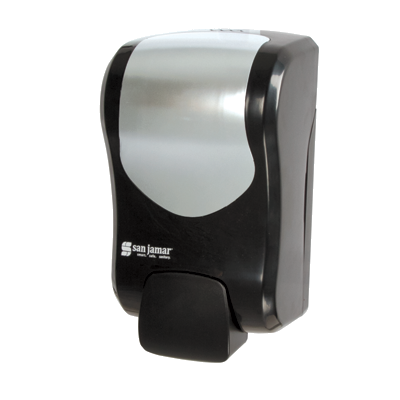 San Jamar S970BKSS Summit™ Rely® Soap & Sanitizer Dispenser, manual