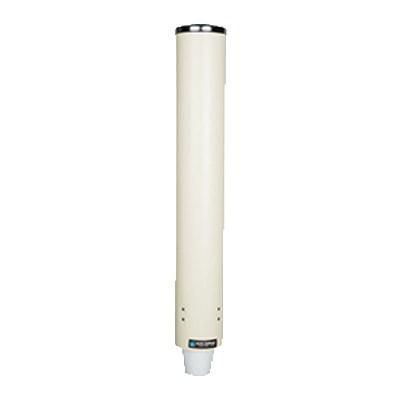 San Jamar C4210PFSD Pull-Type Sand White 4 - 10 Oz. Foam Cup Dispenser, 23 1/2" Long