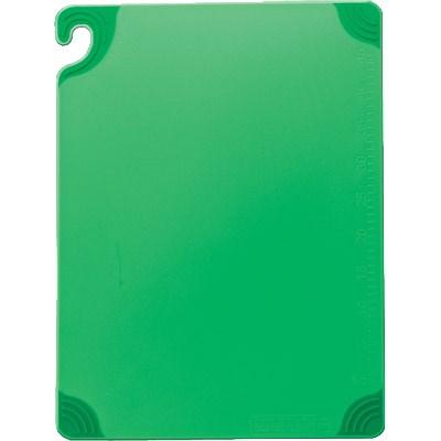 San Jamar CBG121812GN Saf-T-Grip Cutting Board, 12" X 18" X 1/2", Green, NSF