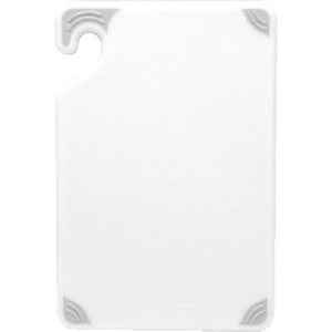 San Jamar CBG121812WH Saf-T-Grip Cutting Board, 12" X 18" X 1/2", White, NSF