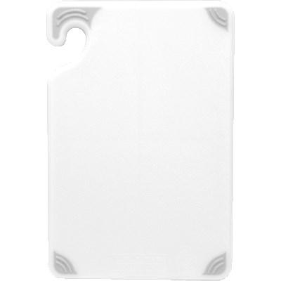 San Jamar CBG152012WH Saf-T-Grip Cutting Board, 15" X 20" X 1/2", White, NSF