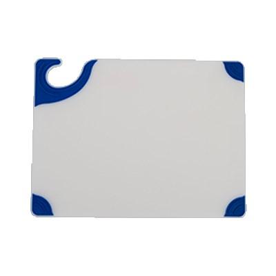 San Jamar CBGW152012BL Saf-T-Grip Cutting Board, 15" X 20" X 1/2"D, Blue White, NSF