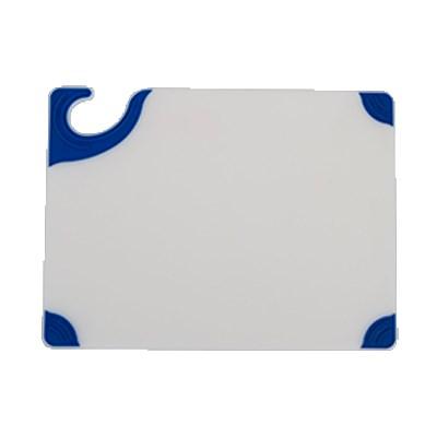 San Jamar CBGW912BL Saf-T-Grip Cutting Board, 9" X 12" X 3/8", Blue White, NSF