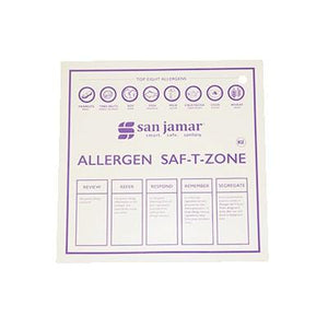 San Jamar CBMASZ2430 Allergen Saf-T-Zone Mat, 24" X 30", NSF