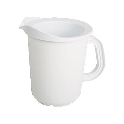 San Jamar CI7025 Chill-It Beverage Pitcher, 60 Oz., Insulated, Polycarbonate, White, NSF