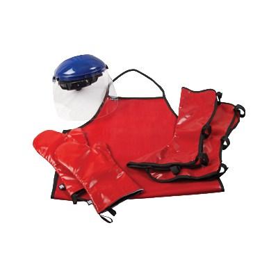 San Jamar EZKKIT EZ-Kleen Kit EZ-Kleen Full Body Protection Kit, Red