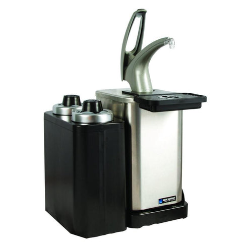 San Jamar MODP4900CC Pump Style Condiment Dispenser With (1) Compartment, Stainless, NSF