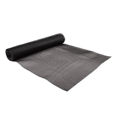 San Jamar PL0105 Poly Shelf Liner, 2' X 10' Roll, Black