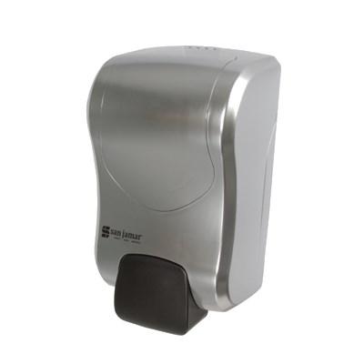 San Jamar S970SS Summit Rely Soap & Sanitizer Dispenser, Manual, Stainless Look