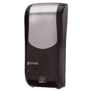 San Jamar SHF970BKSS Summit Rely Hybrid Electronic Touchless Soap Dispenser, Black/Stainless Look