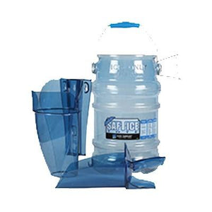 San Jamar SI8500 Saf-T-Ice Value Pack, Round Ice Tote With 6 Gallon Capacity, Blue