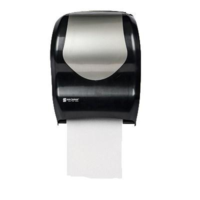 San Jamar T1370BKSS Tear-N-Dry Summit Towel Dispenser Black/Stainless Steel-Look