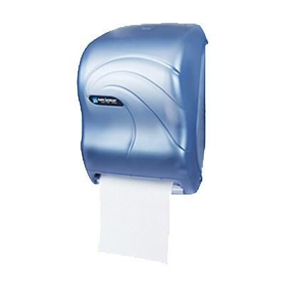 San Jamar T1390TBL Tear-N-Dry Oceans Towel Dispenser, Translucent Arctic Blue