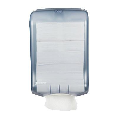 San Jamar T1700TBL Ultrafold Paper Towel Dispenser, Translucent Arctic Blue