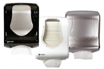San Jamar T1770BKSS Ultrafold Summit Paper Towel Dispenser, Black/Stainless Steel Look