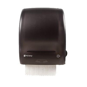 San Jamar T7400TBK Simplicity Essence Hands Free Classic Paper Towel Dispenser, Translucent Black Pearl