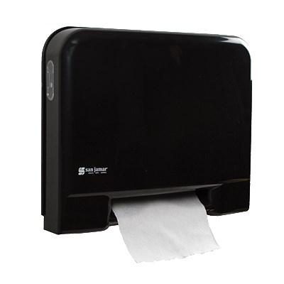 San Jamar T8006BKADA Tear-N-Dry Towel Dispenser, Black