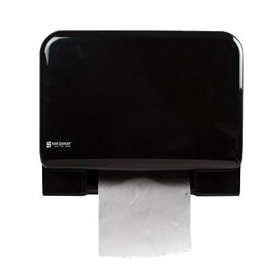 San Jamar T8008BKUNV Tear-N-Dry Towel Dispenser, Black