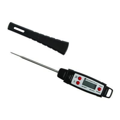 San Jamar THDGWP Waterproof Digital Thermometer With 3" Stainless Steel Thin Tip Probe, Black, NSF
