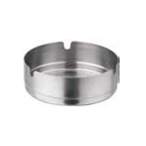 Winco SAS-4 Ash Tray, 4" dia., round, stackable, stainless steel