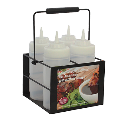 TableCraft Products SBC4 Squeeze Bottle Caddy (4-Compartment)