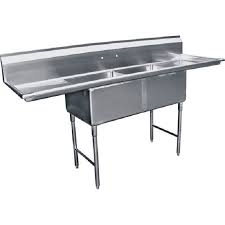 GSW USA SEE18182D Sink, two compartment, 72"W x 24"D x 45"H
