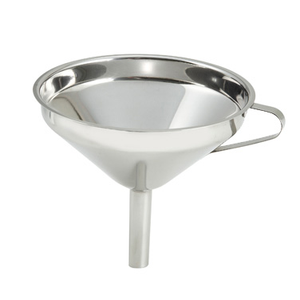 Winco SF-5 Funnel, 5", wide mouth, stainless steel, mirror finish