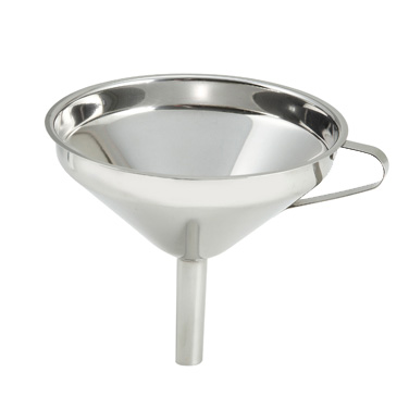Winco SF-6 Funnel, 5-3/4", wide mouth, stainless steel, mirror finish