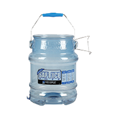 San Jamar SI6100 Saf-T-Ice® Shorty Ice Tote, 5 gallon, polycarbonate, NSF
