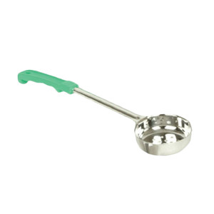 Thunder Group SLLD104PA 4 oz Stainless Steel Perf. Green Handle Portion Controller