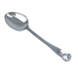 Thunder Group SLSS001 Sugar Spoon, 4.92", 18/0 stainless steel, mirror-finish, Sea Shell