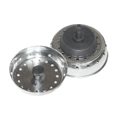 Thunder Group SLSTR30 Sink Strainer 3" with 2-1/2" Stopper, Perforated Stainless steel