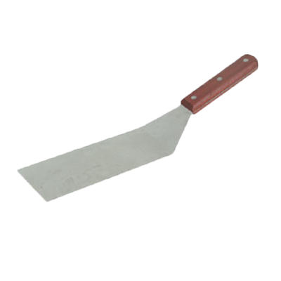 Thunder Group SLTWBT210 Turner, solid, 10" straight blade, 14" OA length, wood handle, stainless steel