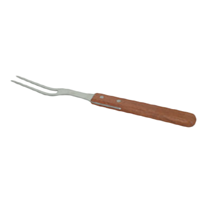Thunder Group SLTWPF013 Pot Fork, 13" long, riveted wood handle, stainless steel