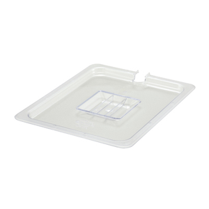 Winco SP7200C Poly-Ware™ Food Pan Cover, 1/2 size, slotted, polycarbonate, NSF